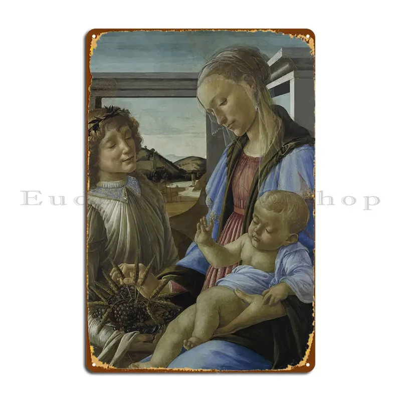 Sandro Botticelli Metal Sign Classic Mural Custom Character Decoration Tin Sign Poster