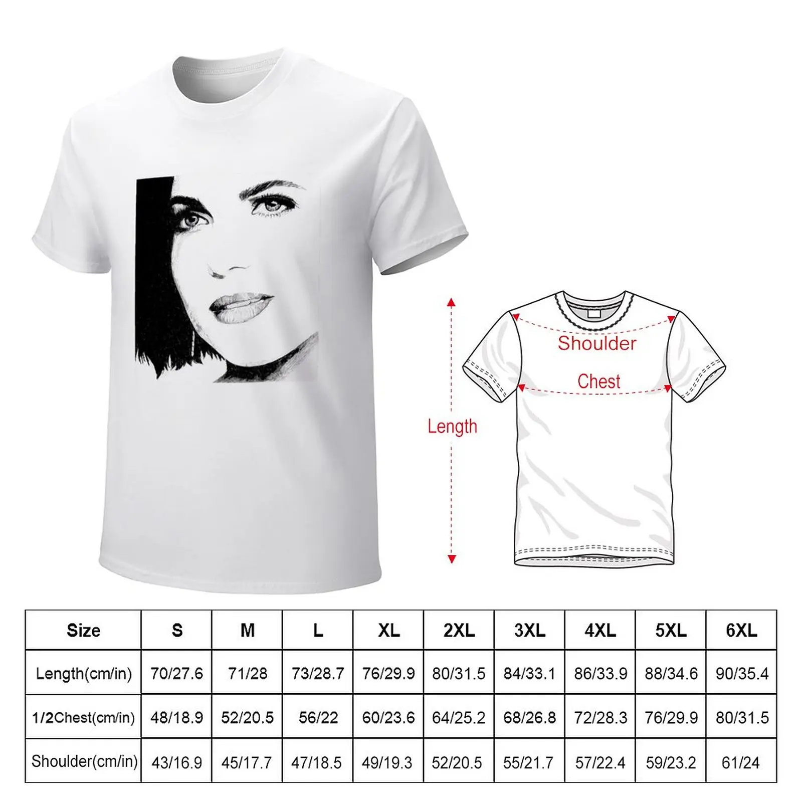 Lana Parrilla T-Shirt customs funnys oversized t shirts for men