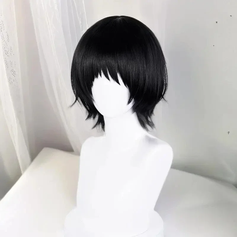 Perruque de Cosplay originale Sin Kuze Shizuka pour hommes et femmes, cheveux courts noirs, résistants à la chaleur, accessoire d'halloween