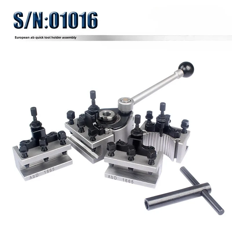 

S/N: 01016 Carbon Steel European Lathe Quick Change Tool Holder Two Seconds Tool Change Quality Precision Whole Body Metal