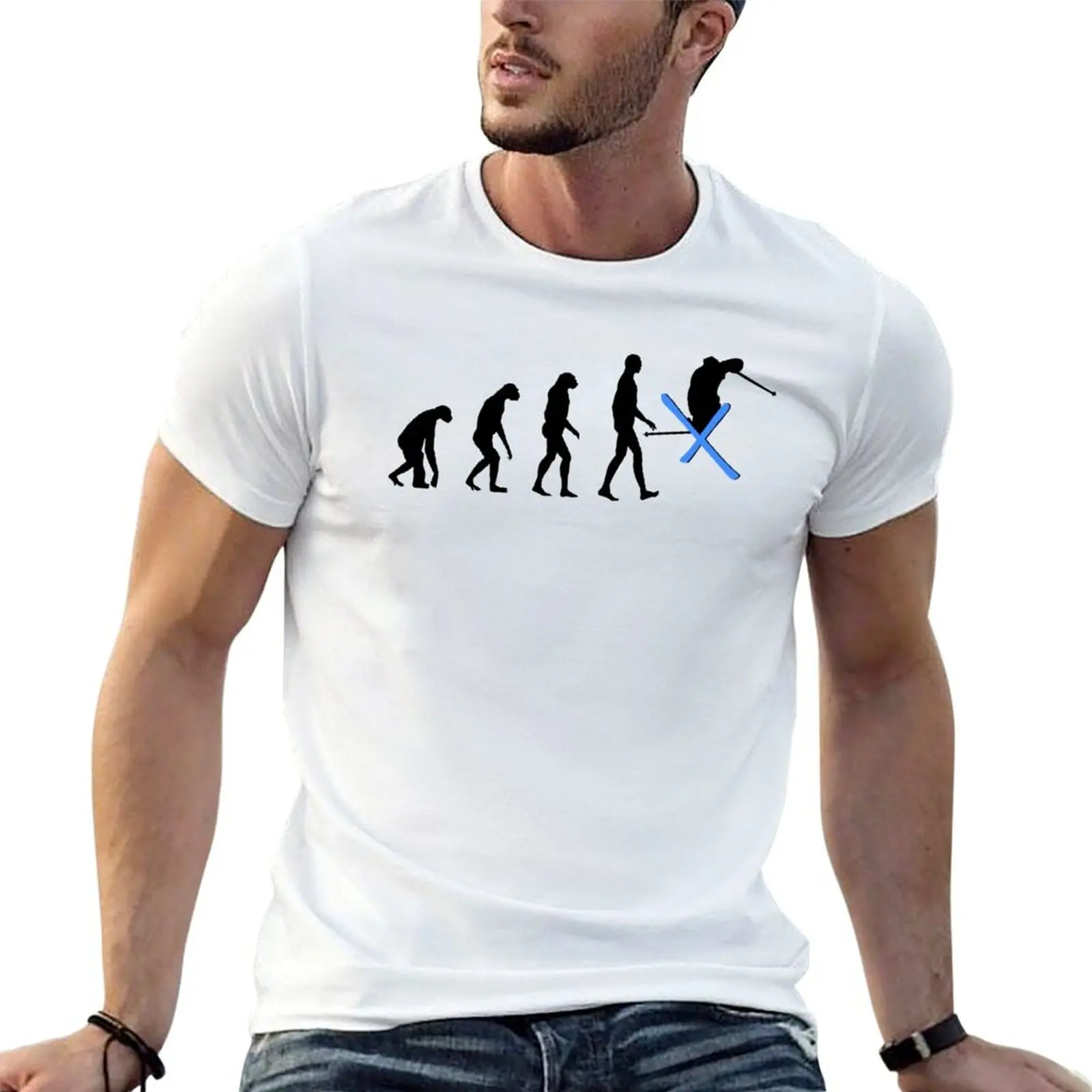 

Evolution Ski T-Shirt black cotton t-shirt plain for man package cotton t shirts man 100% T-Shirt