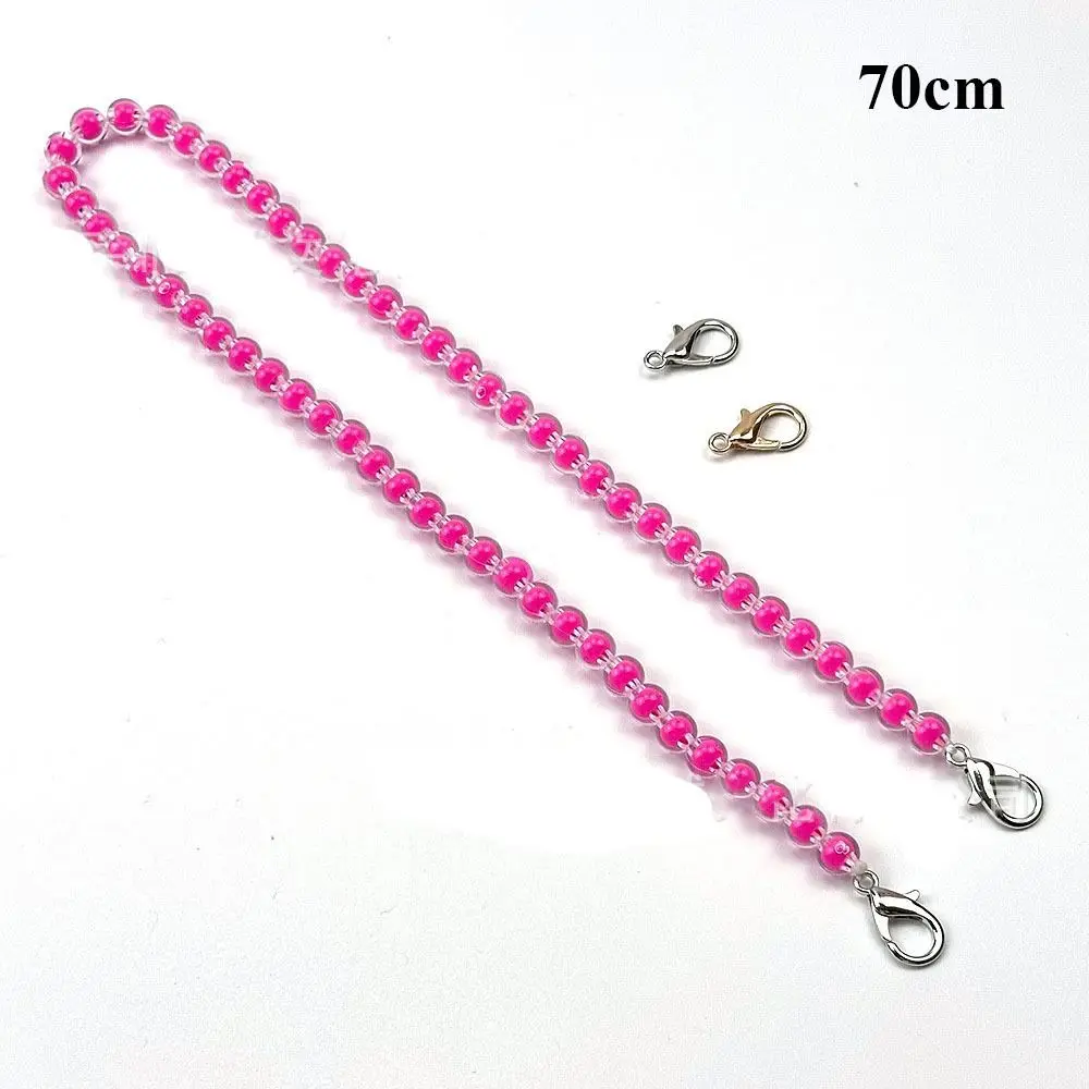 New 8mm Diameter Bead String Strap 10~100cm DIY purse Replacement Shoulder Bag Straps DIY Bags Accessories