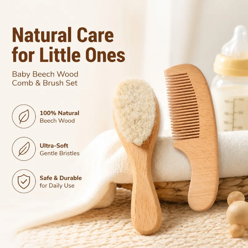 kit-de-higiene-capilar-infantil-em-madeira-de-faia-com-escova-de-la-macia-para-limpeza-do-couro-cabeludo-remove-eficazmente-a-crosta-lactea-de-recem-nascidos-conforto