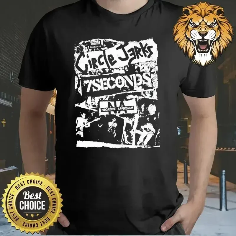 Awesome circle Jerks 7 seconds Negative approach shirt Q4563