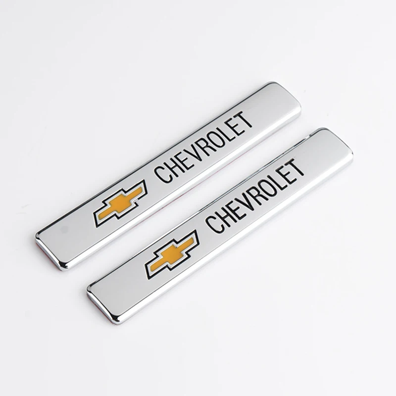 3D Metal Car Logo Stickers Side Fender Tail Trunk Tools Accessories For Chevrolet Cruze Spark Captiva Suburban Camaro Malibu