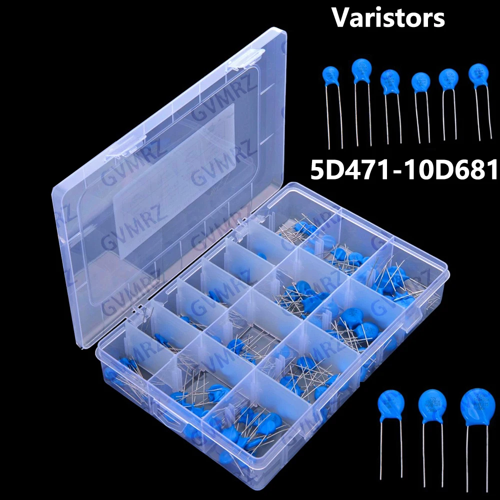 

15Values ​​Varistors 10D471 10D681 14D431 150PCS 5D471 7D270 7D391 7D431 7D471 7D561 10D270 10D241 10D391 10D431 10D561