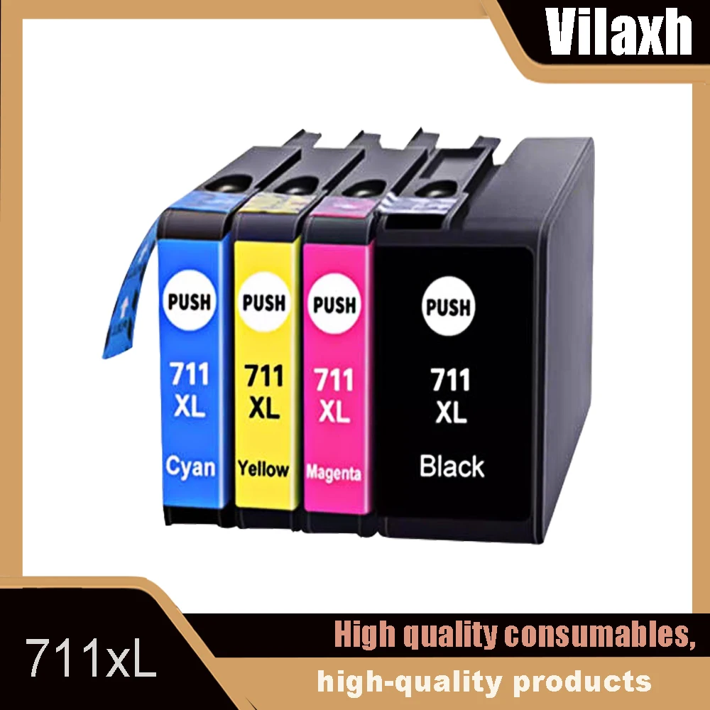 

711 711XL Ink Cartridge For HP 711 HP711 Replacement Cartridge Compatible For HP DesignJet T120 T125 T130 T520 T525 T530 Printer