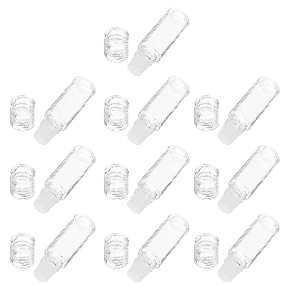 

10 Pcs Bottle Teaching Aid Plastic Loose Powder Container with Puff Containers Glitter