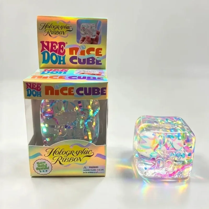 @Needoh Holografisches Band zum Drücken, sensorisch, bunt, knetbar, dehnbar, zur Angstlinderung, ADHS, Fidget, Freizeit, Geschenk für Erwachsene – Detail 2