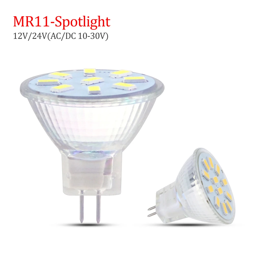 

MR11 Led Lamp SMD5730 7W DC/AC 12V 15Leds Bulb Light Mini Glass Shell Spotlight Hotel Hitchen Home Art Decor Lighting 1PCS/lot