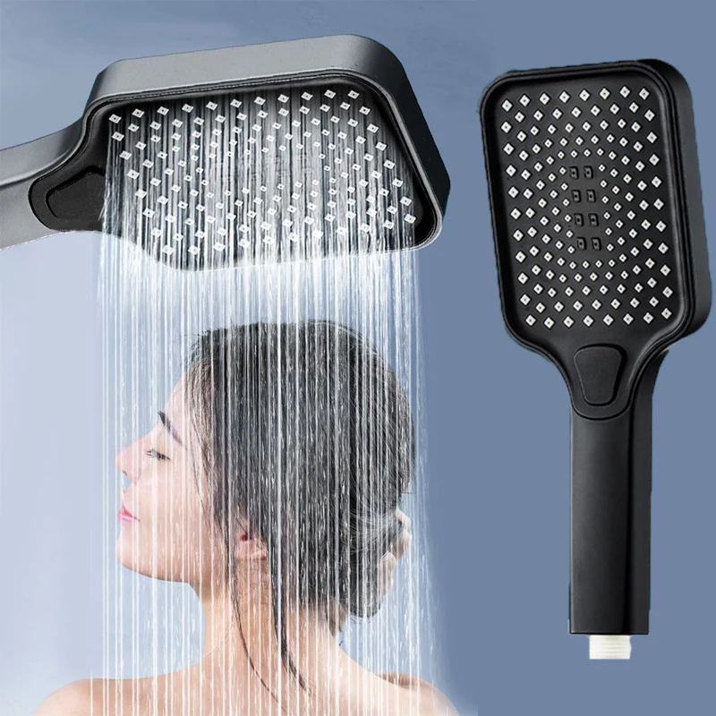 Xiaomi Pressurized Showerhead Square 3 Modes Adjustable High Pressure Bathroom Shower Handheld Large Panel Massage Showerhead