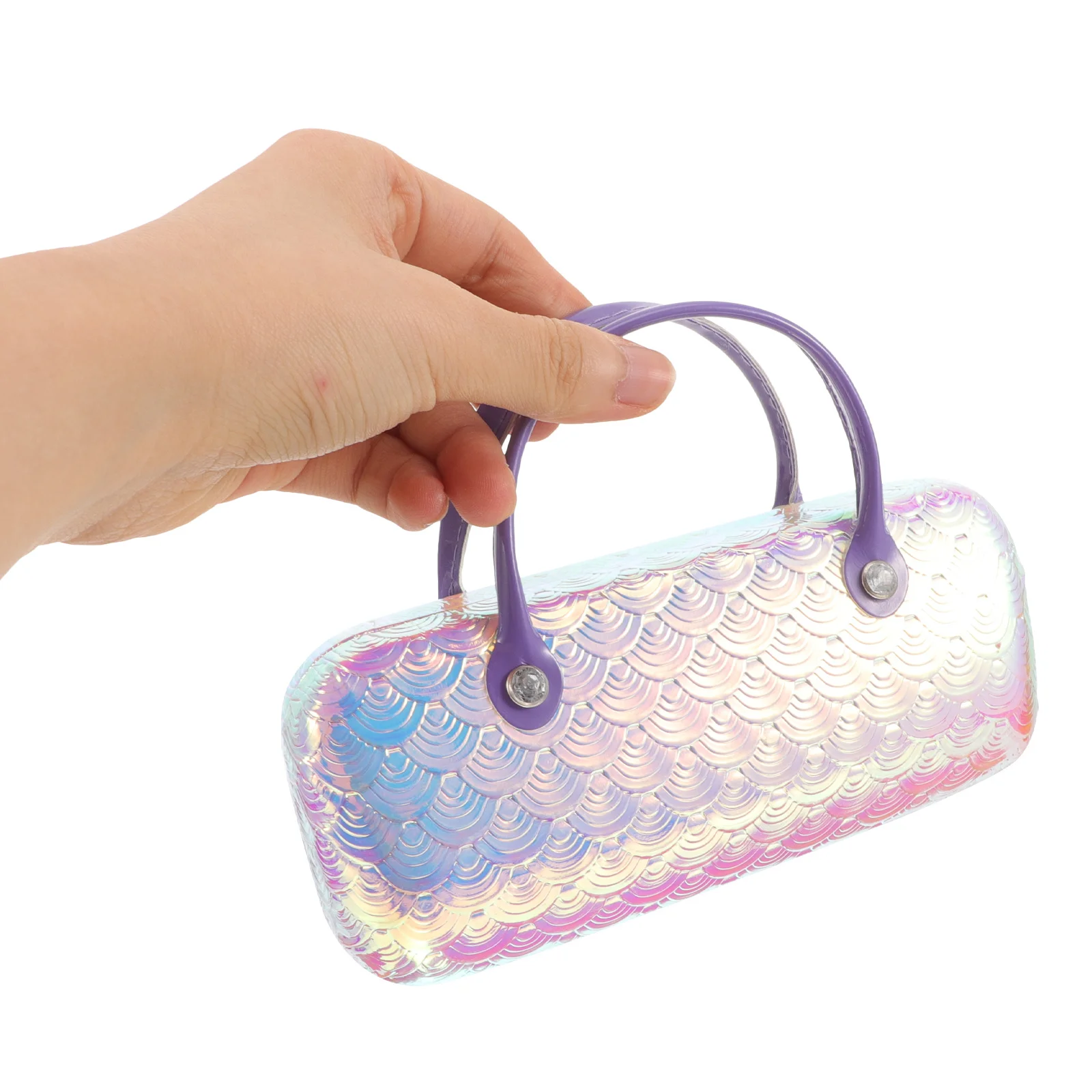 

Stylish Portable Eyeglass Case PU Multipurpose Storage Box for Glasses Jewelry Accessories Unique Design Travel