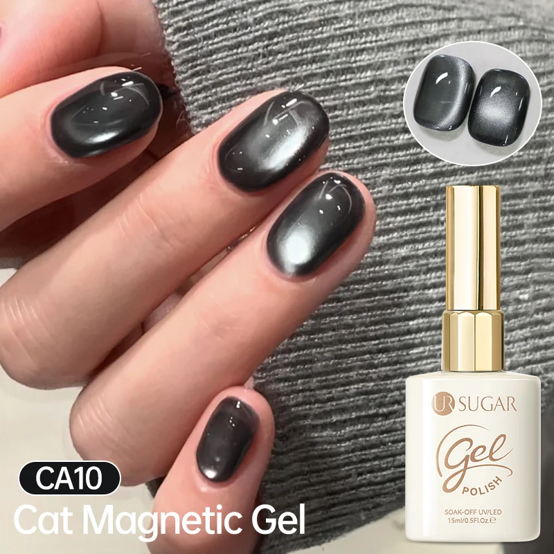 UR SUGAR 15 ml Jelly Nude Cat Magnetischer Gel-Nagellack Semi Permanent Soak Off UV-LED-Malerei Vanrish für Maniküre DIY-Design