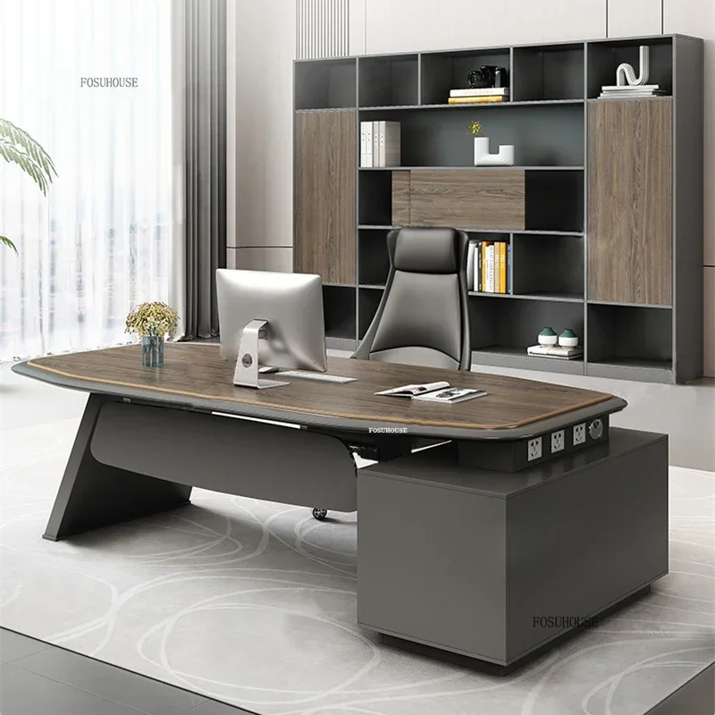 Nordic Designer Fashion Computer Desks Light High-end Boss Office Desks Nordic Simple Study Table for Office Furniture