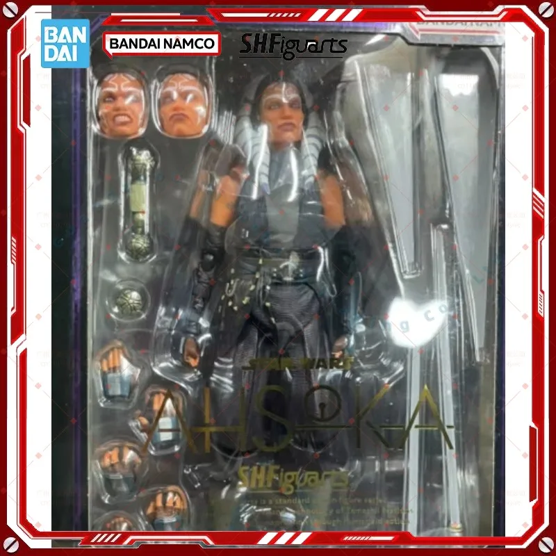 

Оригинальная упаковка Bandai: Фигурка Ahsoka Tano (SHF Star Wars) в костюме, готовая модель, аниме-экшн-фигурка, подарок для ребенка, НАБОР СОЛДАТОВ