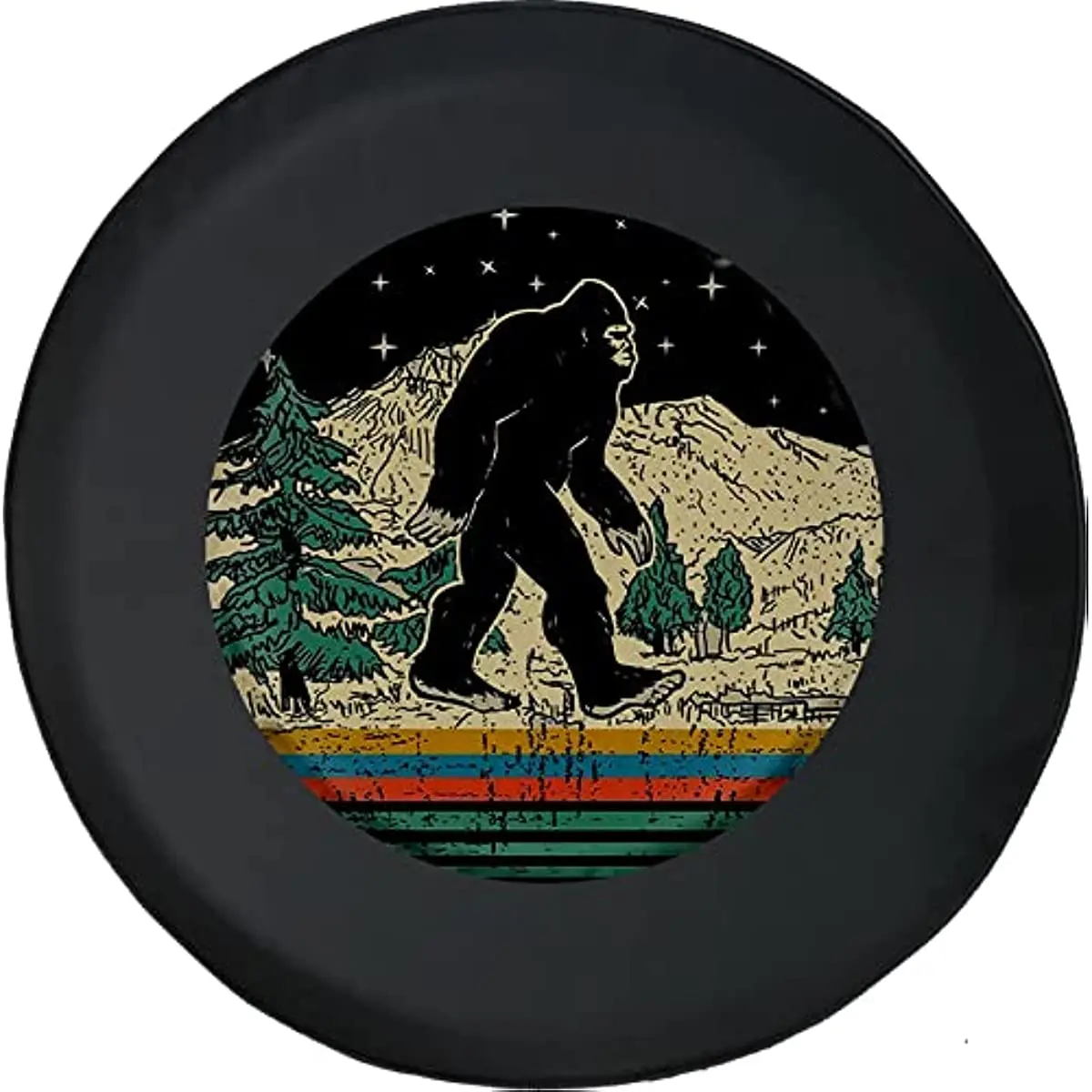 Vintage Retro Bigfoot Custom Car Spare Tire Covers Sizewith Camera Hole