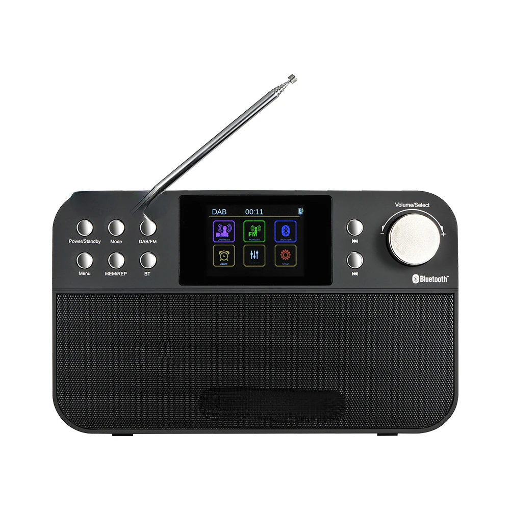 

Z3B DAB FM Radio with 2.4 Inch Color Display Digital Player Wavebands Clock Radio