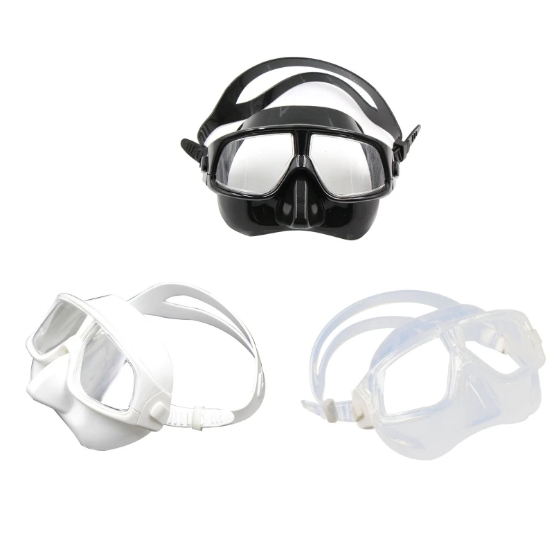 

Wide View Snorkel Mask Anti-fog Tempered Glass Diving Mask Practical Snorkel Diving Mask with Adjustable Strap for Adult
