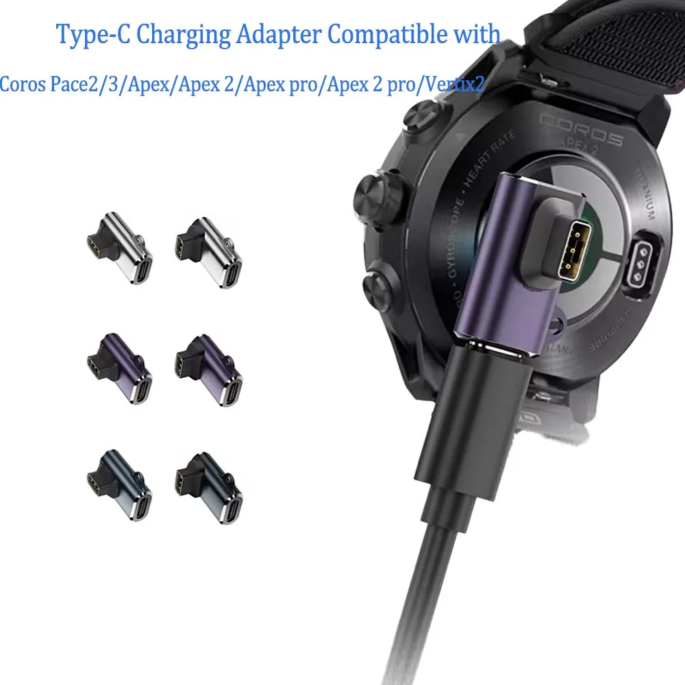 Konverter für Coros Pace 2/Pace 3 Ladegerät USB-C/A/Coros Apex 2 Pro Ladeadapter/Apex 42mm 46mm/Coros Vertix Smartwatch