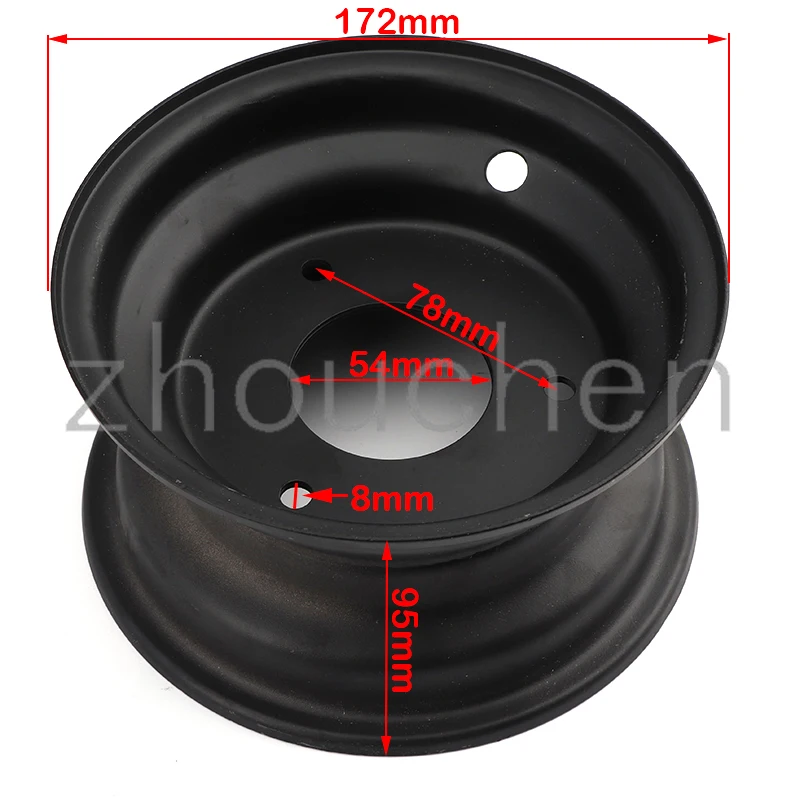 

6 inch wheels use 145 / 70-6 13x5.00-6 13x6.50-6 atv tires 3 hole vacuum rim suitable for 110-125cc karting lawn mower atv