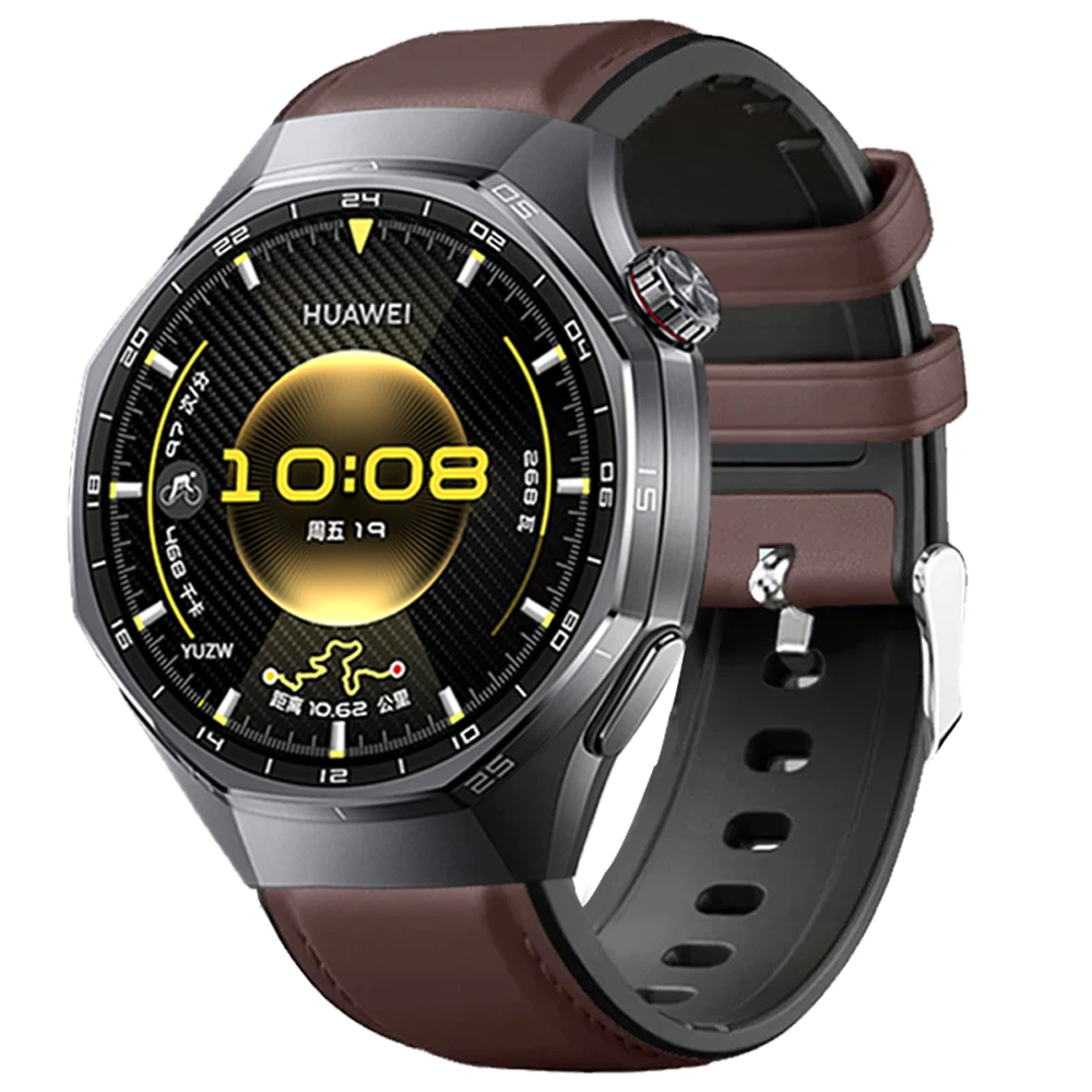22mm Leather Silicone Strap for Huawei Watch GT6 6Pro GT5 GT4 46mm Replace Bracelet for Samsung Galaxy Watch 3 45mm Gear S3 46mm