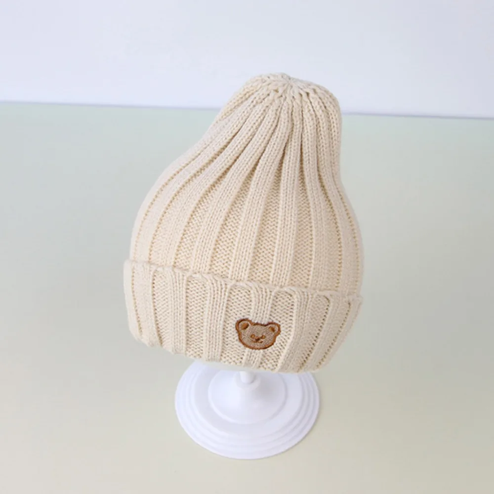 

Boys Girls Ear Cap Infant Bonnet Accessories Soft Autumn Winter Hats Knitted Children Hat Baby Hat Warm Kids Beanie Cap