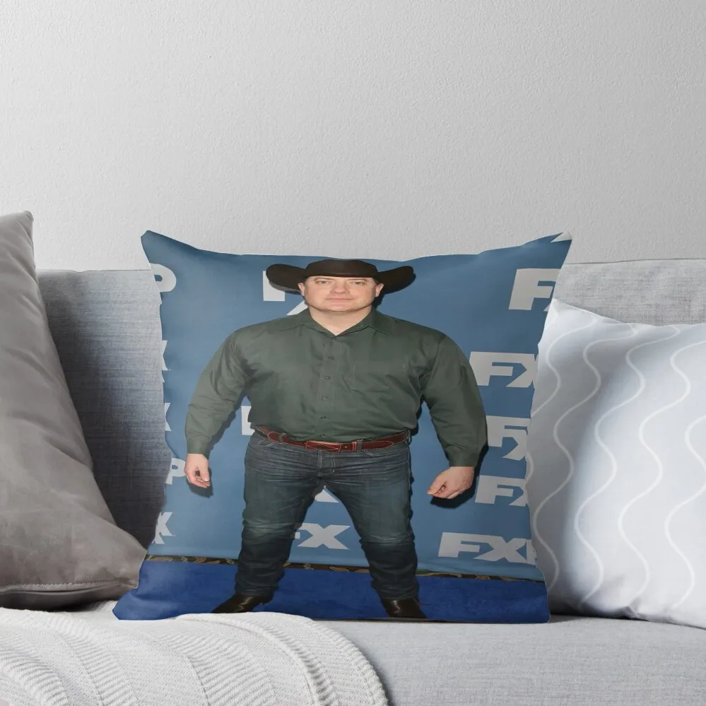 Cowboy Brendan Fraser Throw Pillow christmas supplies Cushions For Children pillow