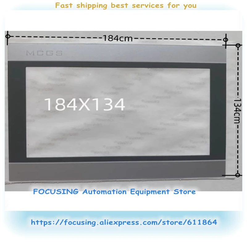 MCGS tela de vidro de toque de 7 polegadas para TPC7021 7022 7032 7062 7072