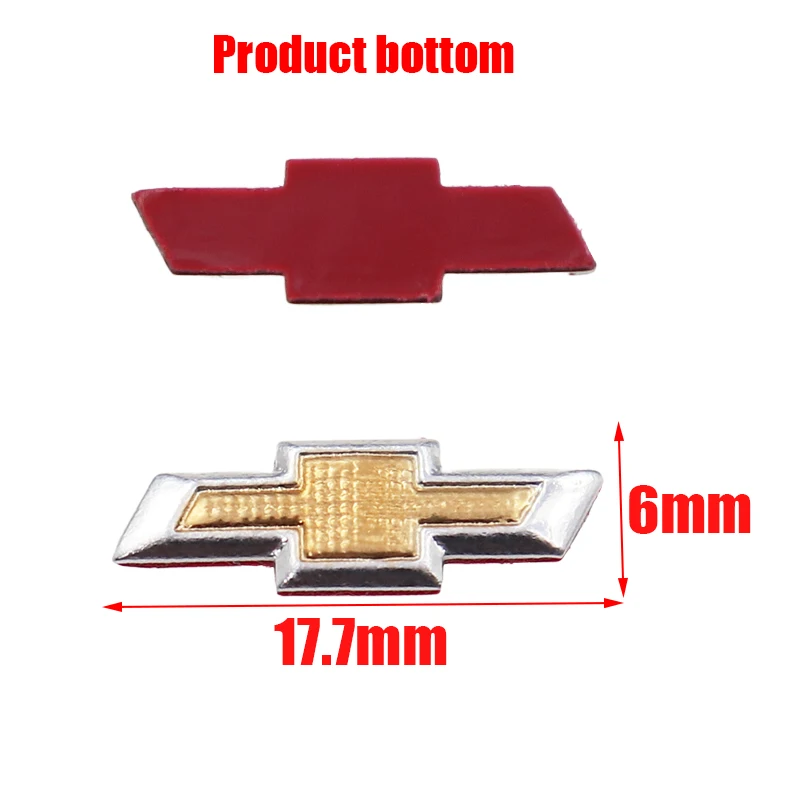 50 قطعة 100 قطعة شيفروليه رائجة البيع 17.7 مللي متر ثلاثية الأبعاد الألومنيوم شعار سيارة مفتاح فوب الديكور شعار السيارات مفتاح شارة ملصق اكسسوارات #2