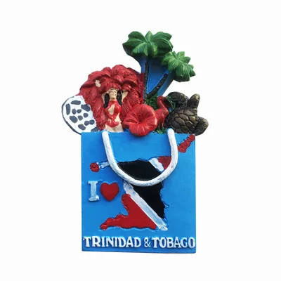 

Republic of Trinidad and Tobago, Caribbean, Centra Fridge Magnet Refrigerator Magnetic Stickers Home Decor