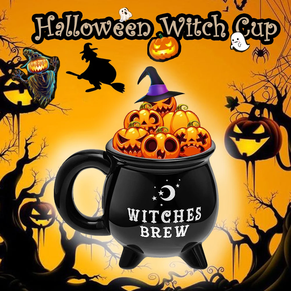 1pc, Witch Brew Coffee Mug, 350ml/ 11.8oz Ceramic Coffee Cups, Water Cups, Summer Winter Drinkware, Birthday Gifts