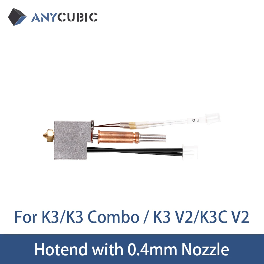 

ANYCUBIC Quick Release Hotend with 0.4mm Nozzle Kobra 3 Kobra 3 Combo Kobra 3 V2 Kobra 3 V2 Combo