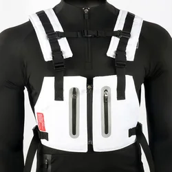 New Streetwear 2024 NEW Vest Men Hip Hop Street Style Chest Rig Phone Bag Fashion Men Streetwear Kanye Waistcoat Male waist bags