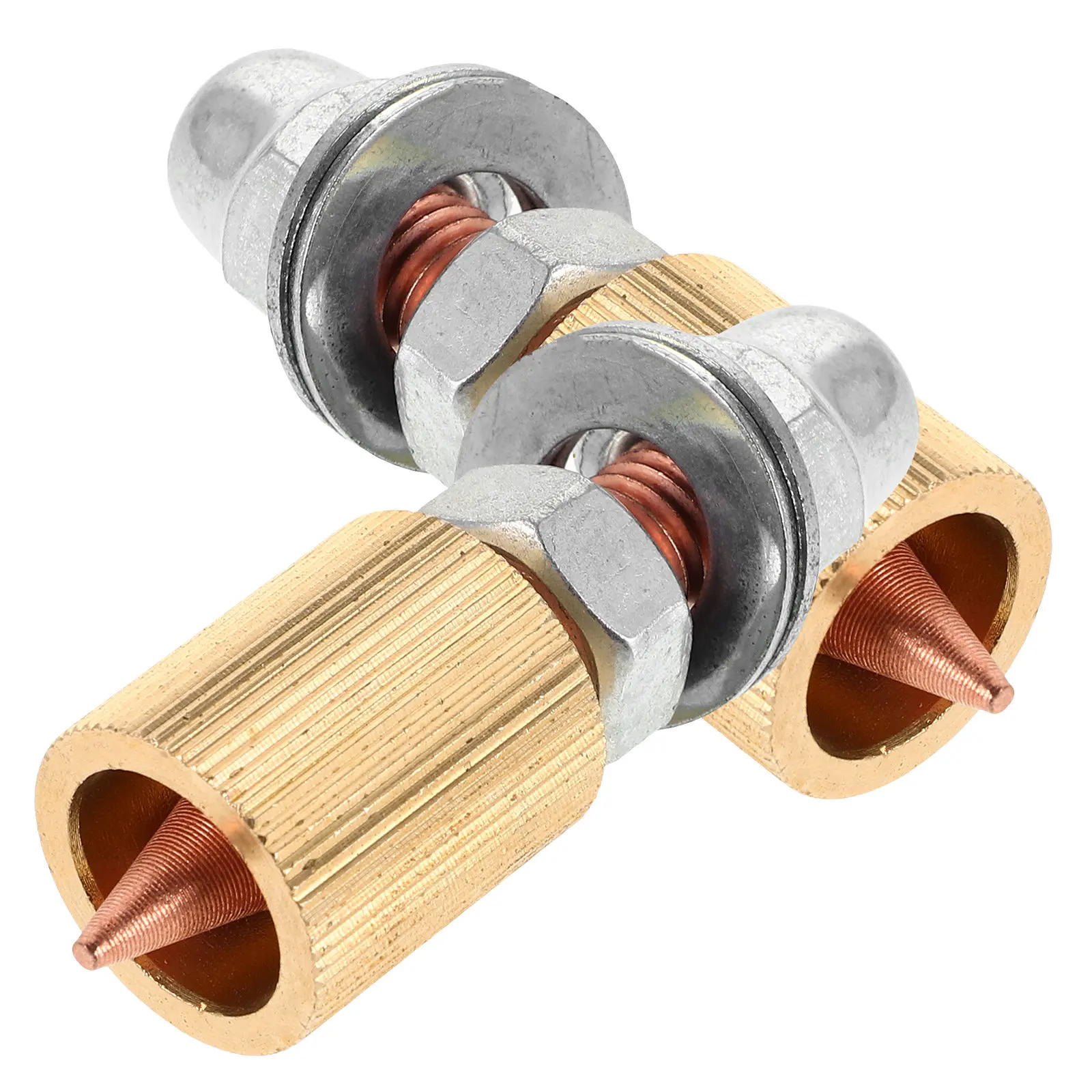 

Набор из 2-х насадок для вытягивания вмятин, медные цанги для ремонта листового металла, прочный инструмент для восстановления кузова автомобиля, аксессуары для устранения вмятин на авто