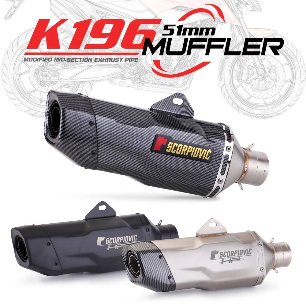 motorcycle-exhaust-modification-gsx250r-carbon-fiber-tailpipe-cb400f-tail-section-51mm-exhaust-pipe-k196