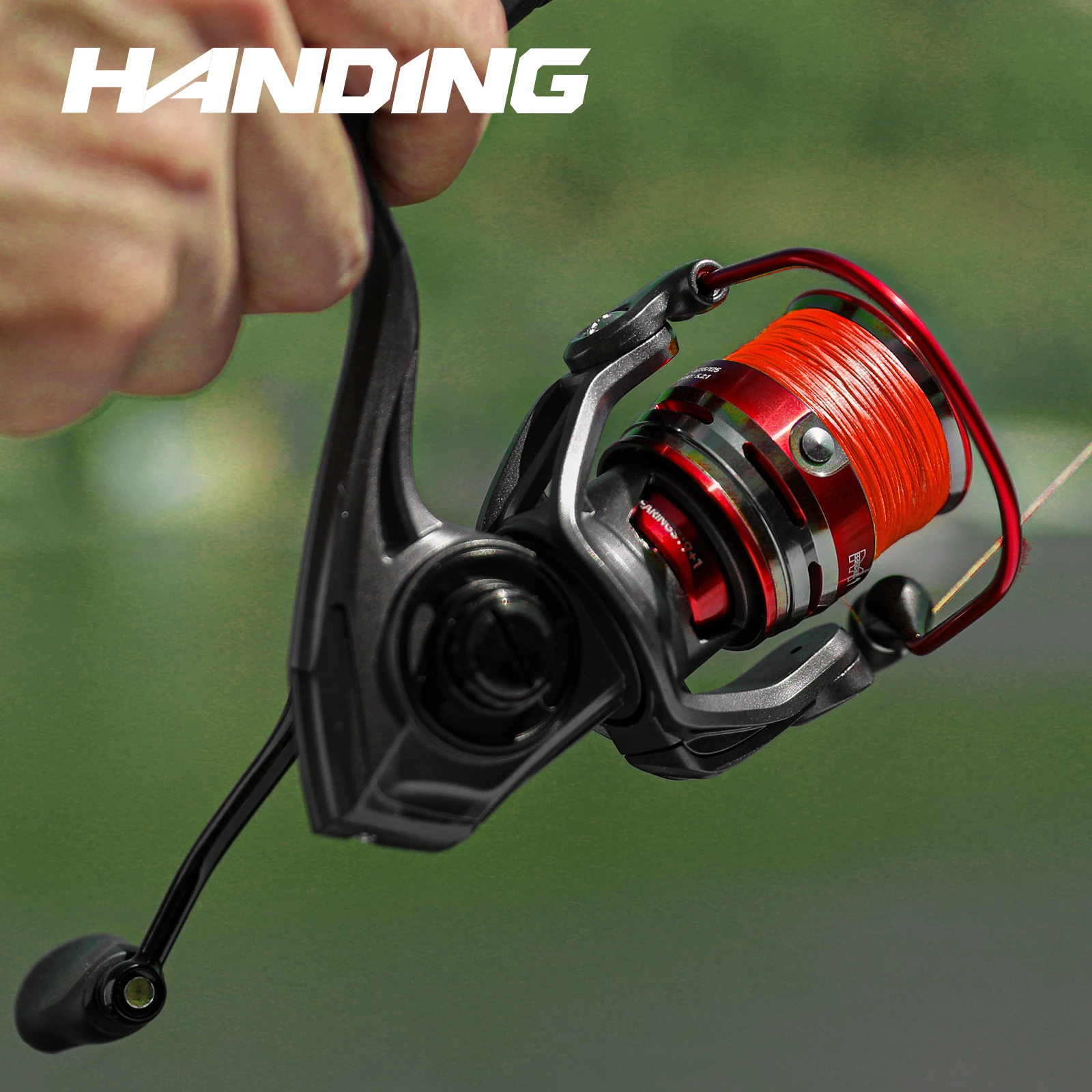 HANDING 1000/2000 BFS Spinning Reel 4kg Drag Power 5.2:1 Gear Ratio Light Weight Fishing Reel Smooth Line Laying Spinning Reel