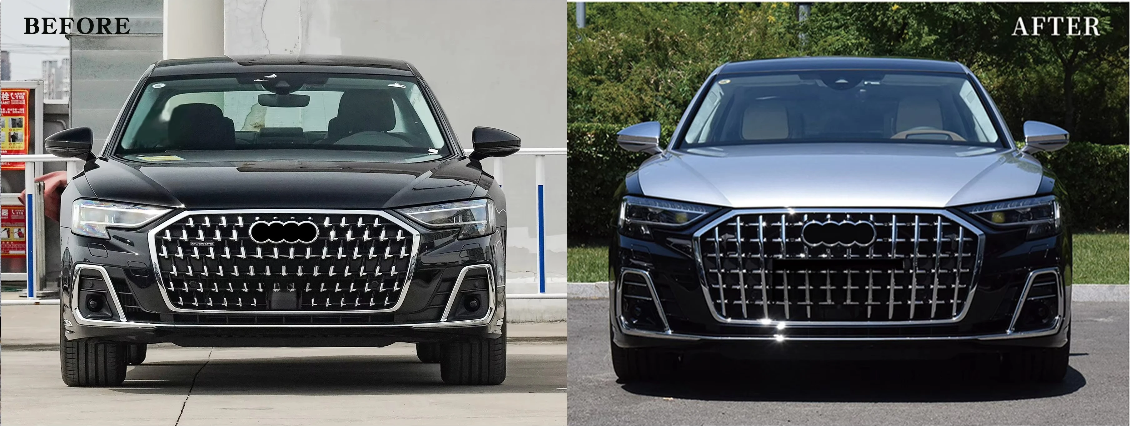 Wholesale Hot Sale Automotive Parts Plastic Carbon Fiber Front Bumper Facelift Body Kit