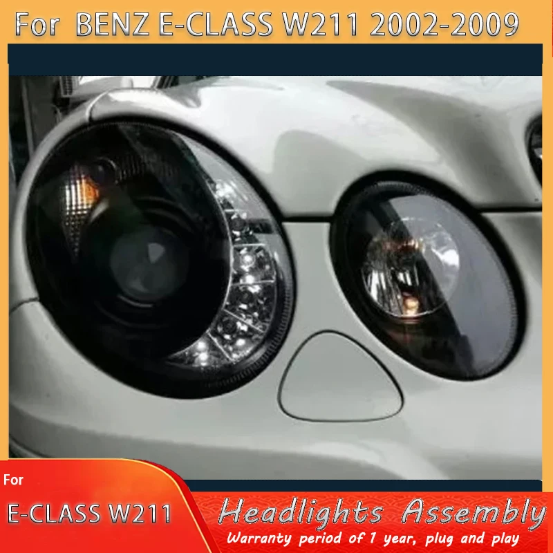 

LED Headlights for Mercedes-Benz E-Class W211 2002-2009 E240 E300 E200 E280 E320 E260 Headlamp Assembly Car Light Assembly 2pcs