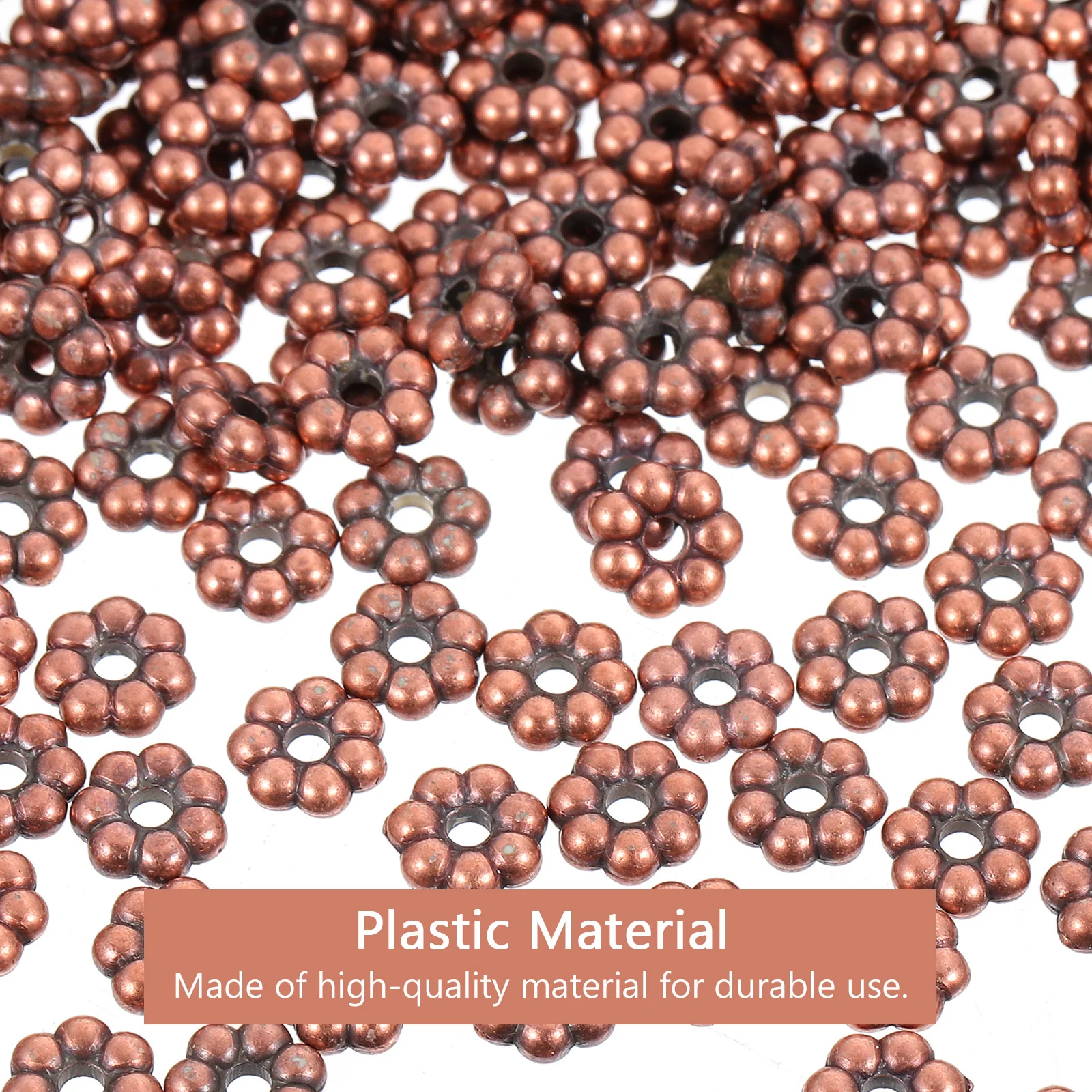 

2000Pcs Creative Flower-Shaped Beads Plastic Jewelry Accessories for DIY Handicraft Necklace Bracelet Decorations