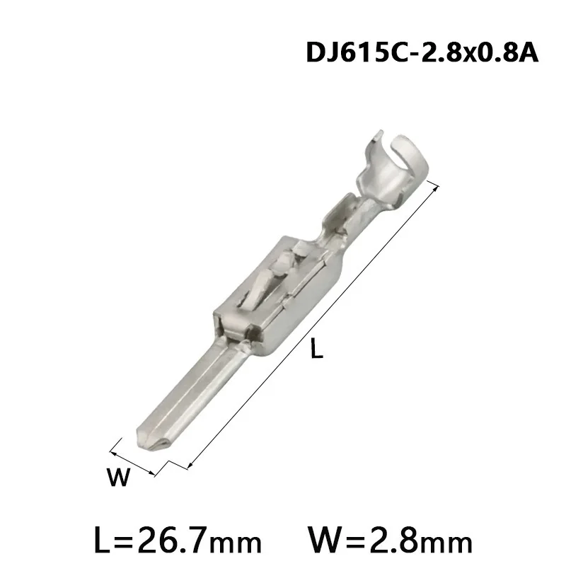 

50PCS 2.8mm automobile connector terminal 2.8 plug-in DJ615C-2.8X0.8A