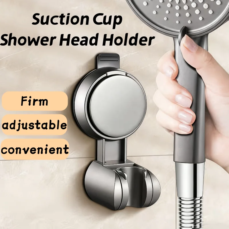 

Shower Head Supports Adjustable Suction Cup Wall Mounted Handheld Shower Holder Relocatable Punch-free Bathroom Bracket