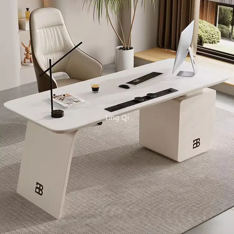 Art Modern Home Office Desk Vanity White Minimalist Organizer Computer Desks Storage Bedroom Mesa Escritorio Dining Room Sets