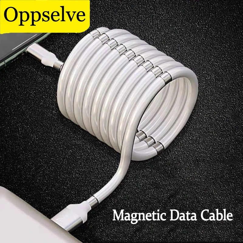 Magnetic 5A Data Cable Micro USB Type C Superfast Charging Cord For Huawei P60 Lite Samsung S23 Xiaomi Mi USB-C Wire Magic Rope