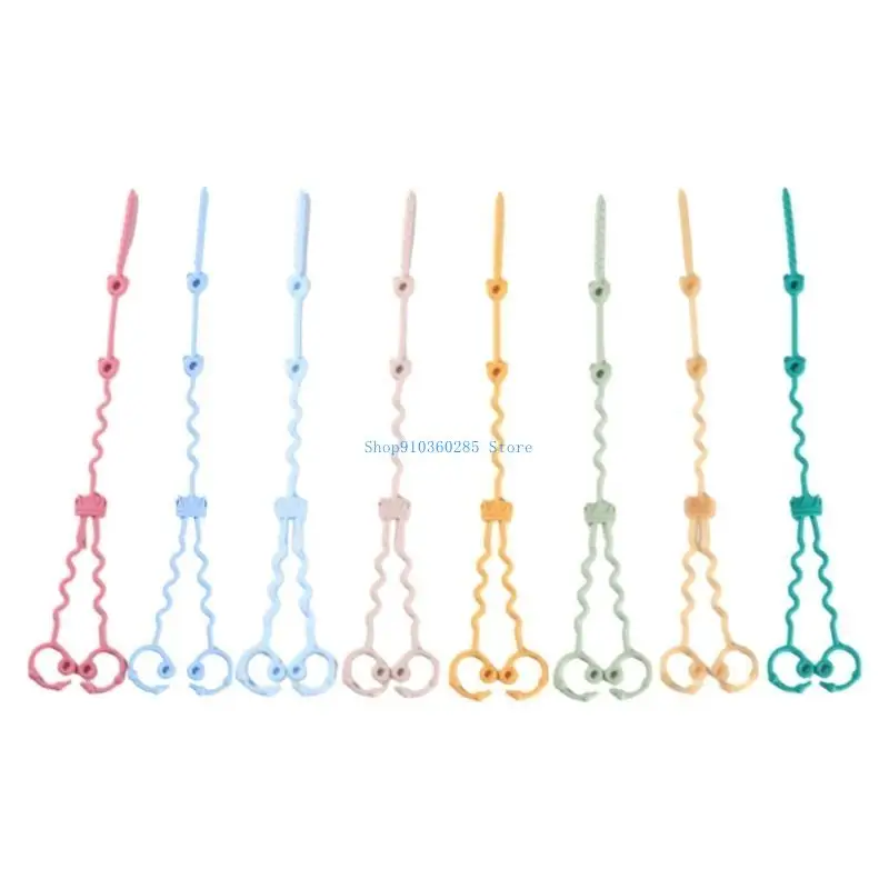 

K9FF Baby Gear Toy Strap Silicone Tether 1 Drag 2 Design for Strollers