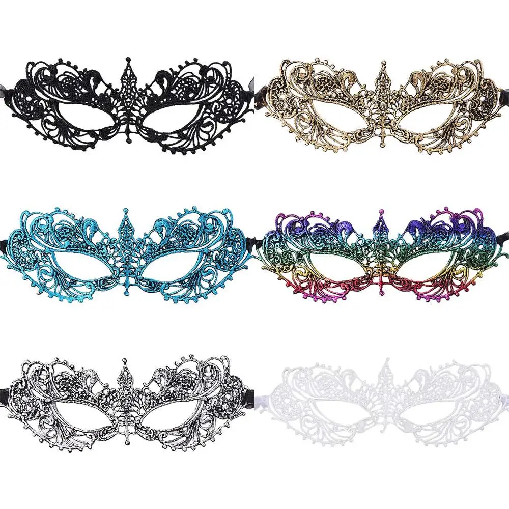 Fancy Gift Costume Halloween Supply Cosplay Prom Props Eye Mask Venice Mask Party Supplies Masquerade Lace Mask Dance Masks