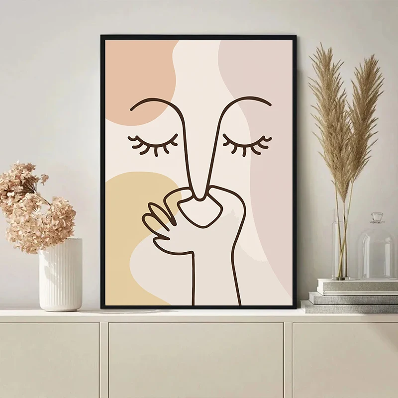 Bad Smell Cute Line Wall Art Pictures Canvas Painting Funny Bathroom Color Posters Prints Toilet Humour Bathroom Home Decor
