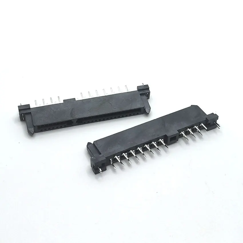 10PCS SATA Connector Double row dislocation pin Female 7P+15P 22Pin Hard disk interface Connector Socket