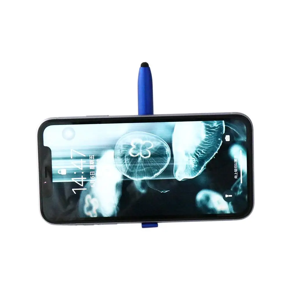 

4 in 1 Multifunctional School Students Stationery Writing Pen Cellphone Holder Stylus Pen Ballpoint Pen with LED Light