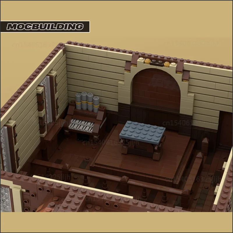 Klocki konstrukcyjne Kościół Zachodni Moc Słynny Zamek Architektura Technologia Cegły DIY Model do Składania Kreatywna Kolekcja Zabawki Prezent