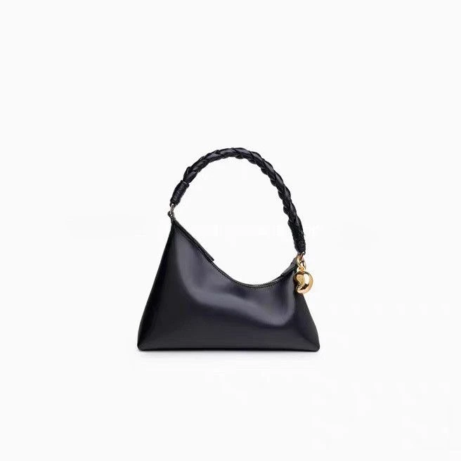 

2025 New Aupen Small eepskin Underarm Bag Braided Handle Single oulder Bag Faionable European Sle Zipper Closure
